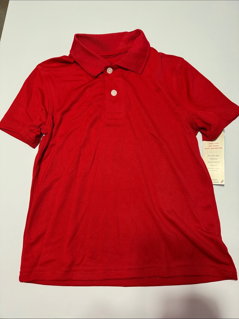 Cat & Jack Red Short Sleeve Polo